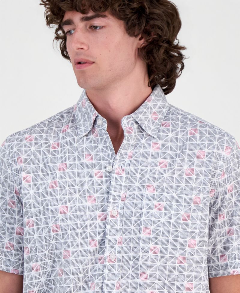 Men's San Lucio Sol Geo Short-Sleeve Shirt