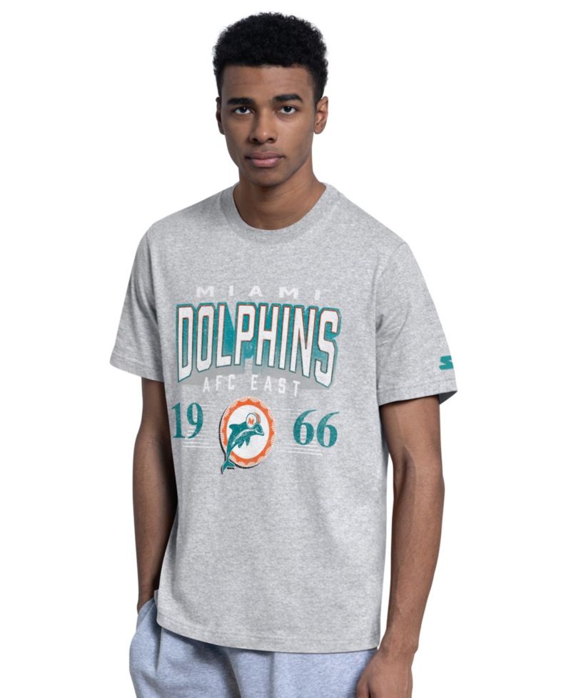 Men's Aqua/Gray Miami Dolphins Two-Pack Throwback Logo T-Shirt Set