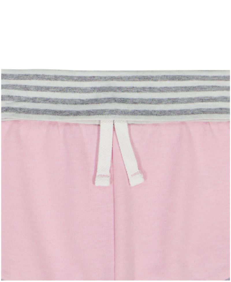 Baby Girls' Ribbed Tank Bodysuit and Shorts, 2-Piece Set