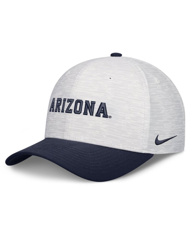 Men's and Women's White/Navy Arizona Wildcats Primetime Rise Adjustable Hat