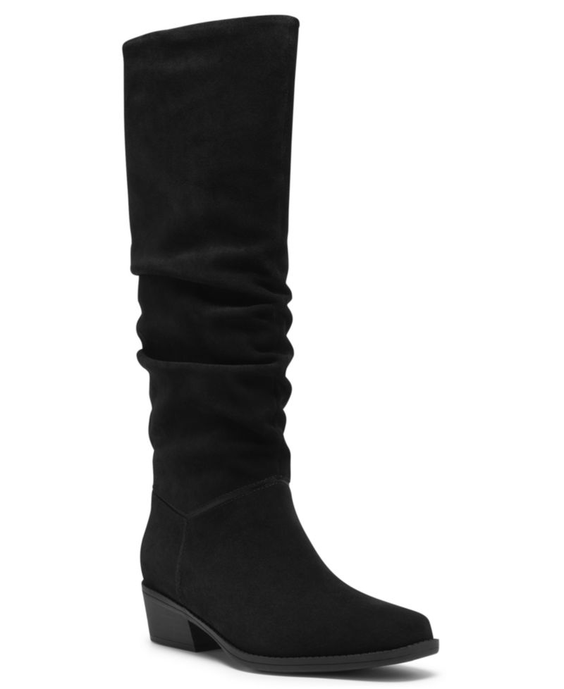 Women's Danyelle Rose Knee-High Square Toe Suede Boots