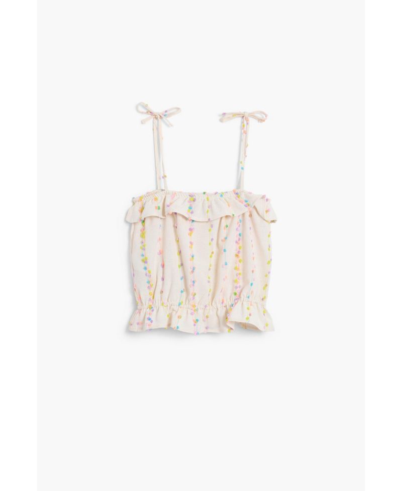 Girls Girls's Pom-pom strap top