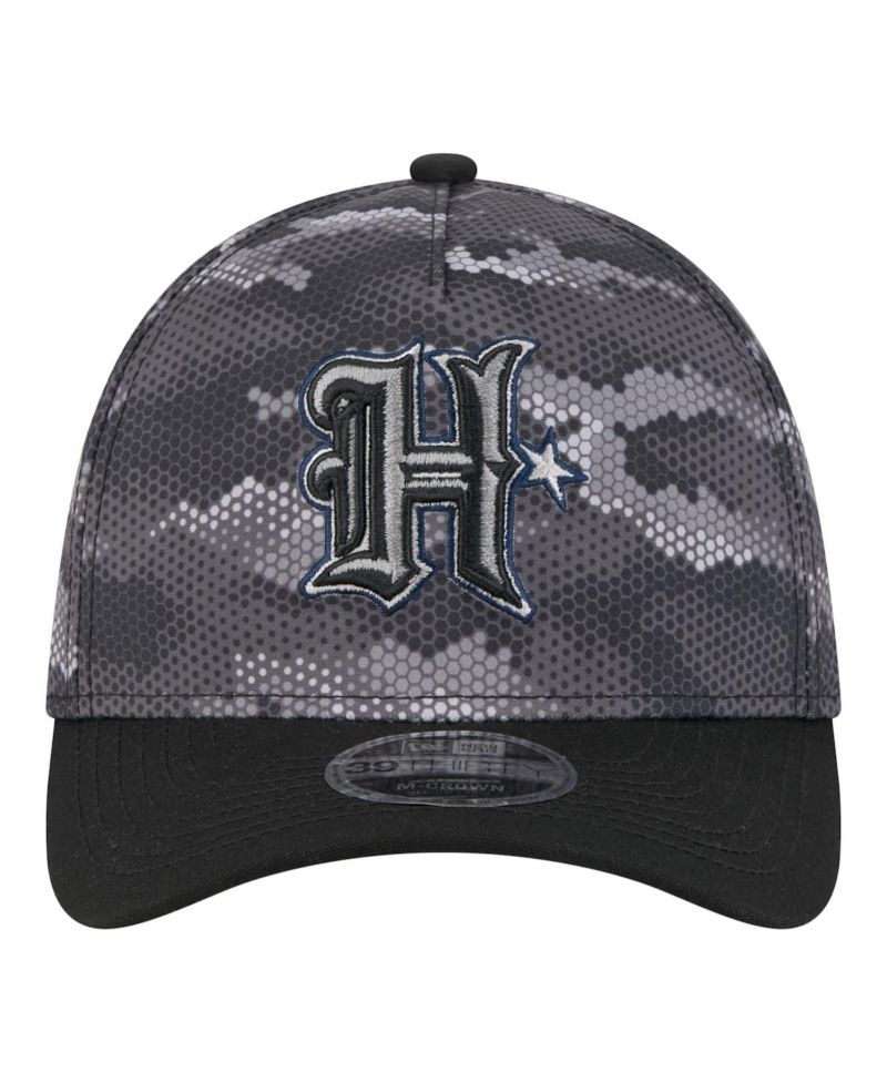 Men's Black Houston Texans Camo A-Frame 39THIRTY Flex Hat