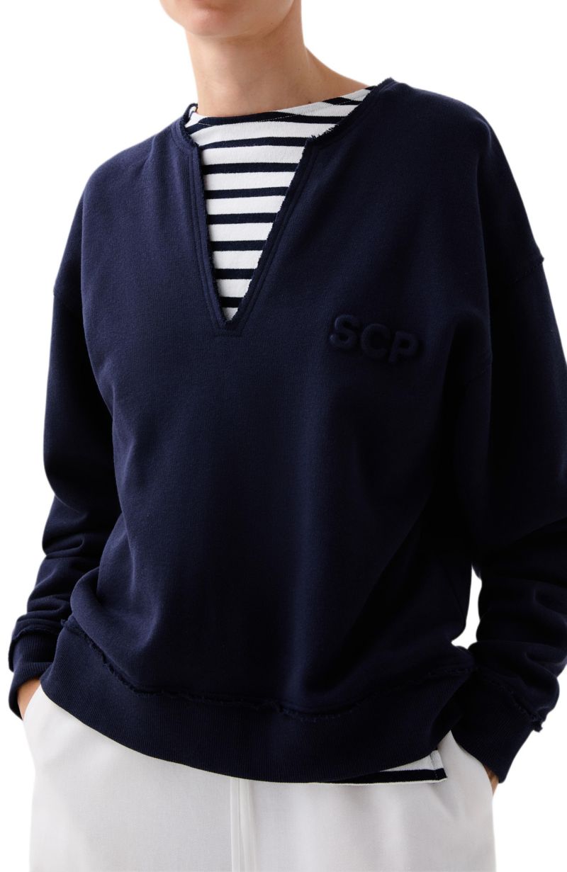 Women's V Embossed Sweater