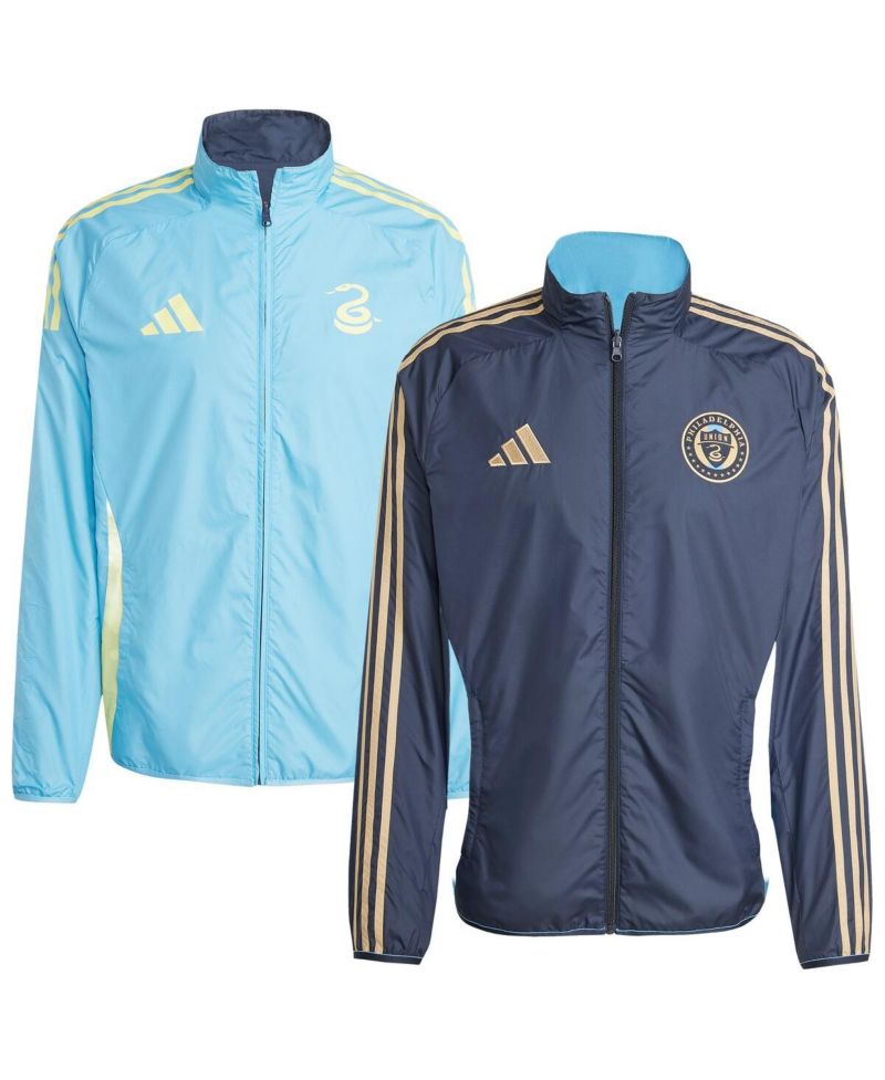 Men's Navy/Light Blue Philadelphia Union 2025 Anthem Reversible Full-Zip Jacket