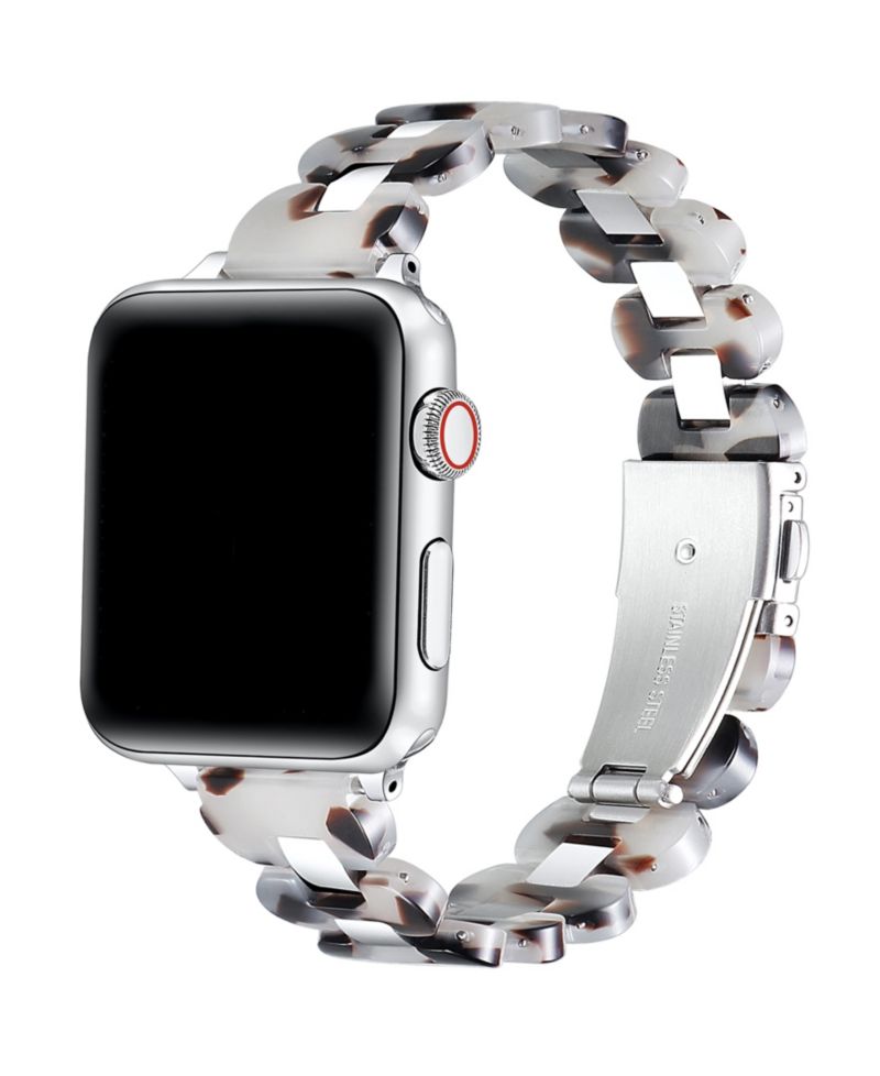 Women's Aria Scalloped Resin Stainless Steel Band for Apple Watch