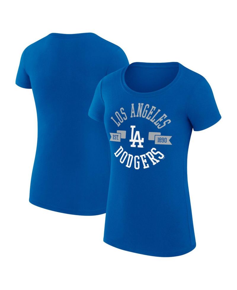 Women's Royal Los Angeles Dodgers City Graphic Fitted T-Shirt