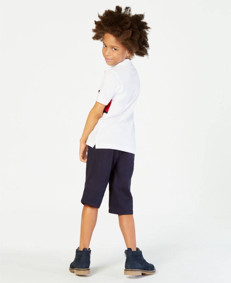 Big Boys Colorblocking Tommy Flag Polo