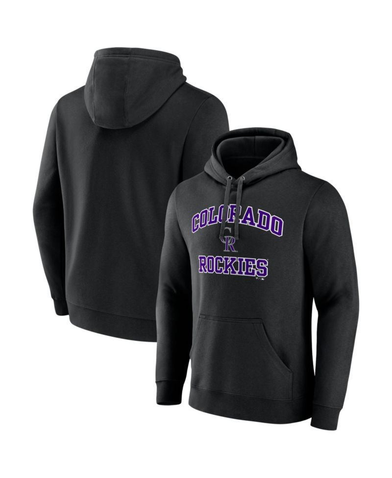 Men's Black Colorado Rockies Heart & Soul Hoodie