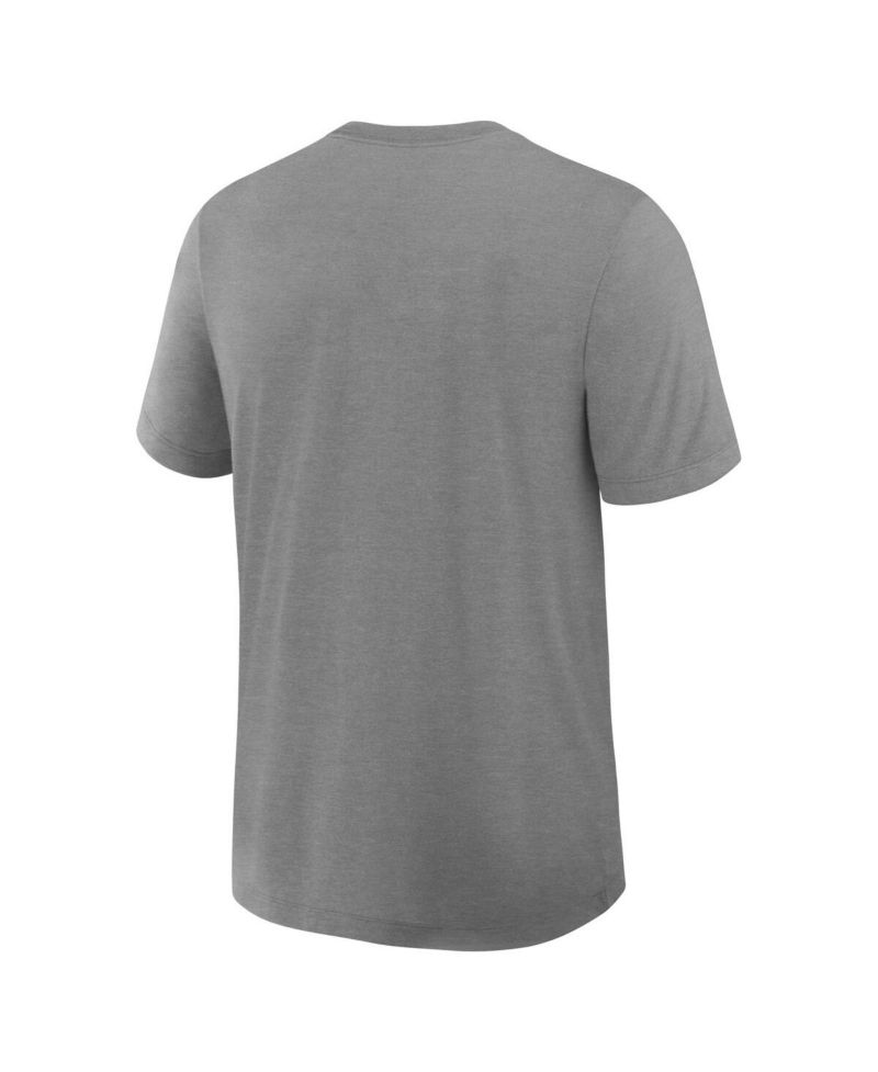 Men's Heather Charcoal New York Yankees Authentic Collection Early Work Tri-Blend Dri-FIT T-Shirt