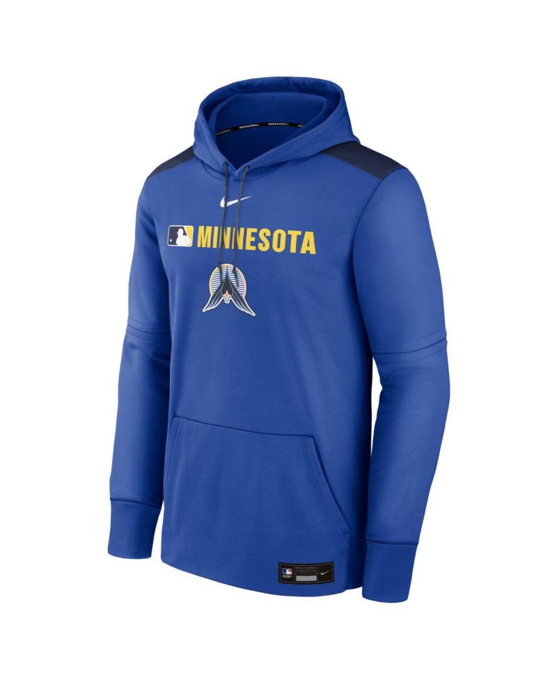 Men's Royal Minnesota Twins Authentic Collection City Connect Therma Pullover Hoodie
