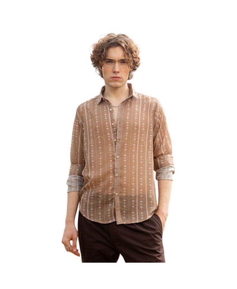 Men's Ethnic Imprint Shirt