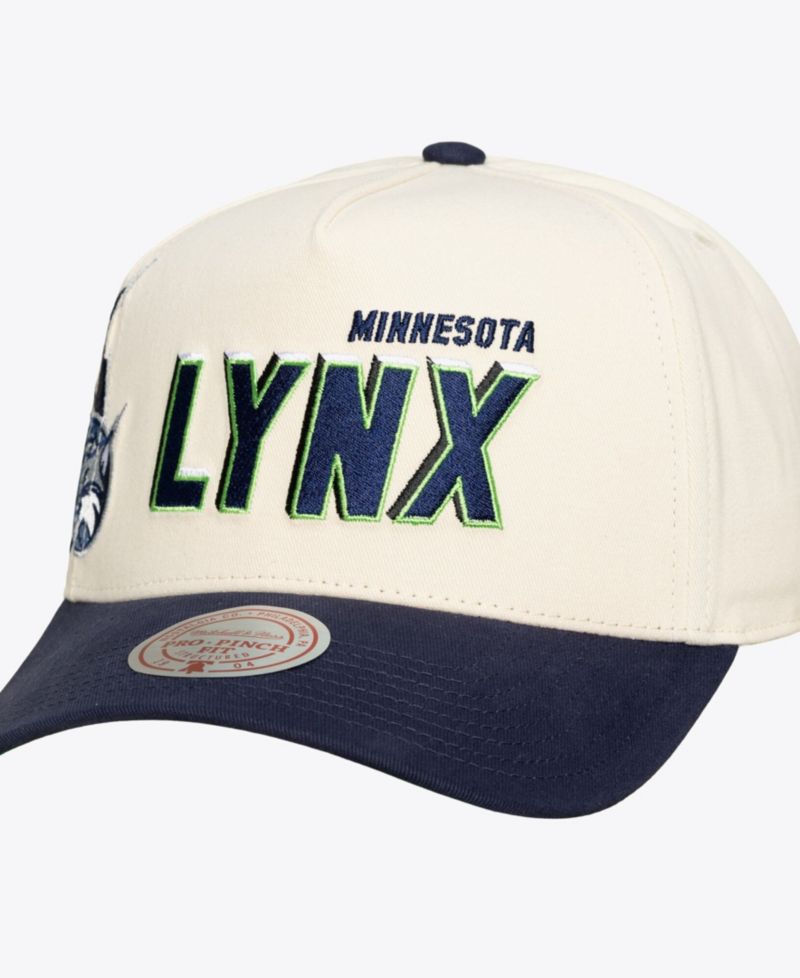 Men's and Women's Cream Minnesota Lynx Cooperstown Collection Big Time Pro Crown Snapback Hat