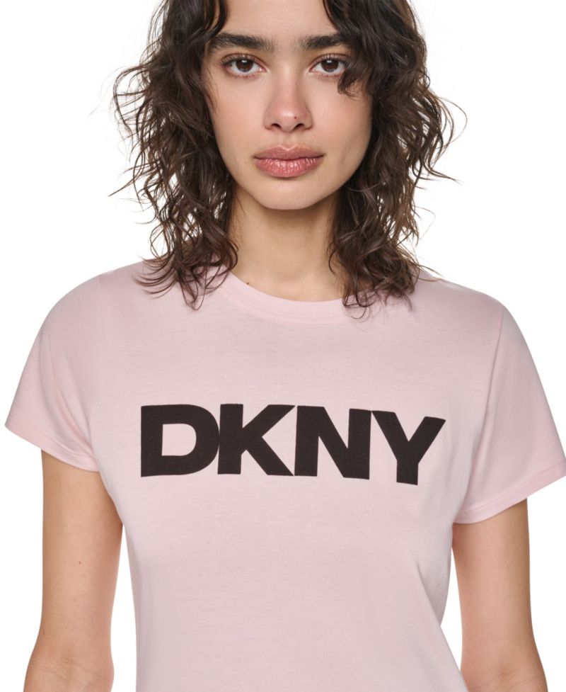 Women's Flocked Logo Crewneck T-Shirt