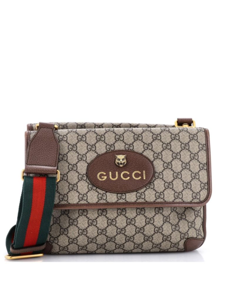 Medium Neo Vintage Flap Messenger GG Coated Canvas
