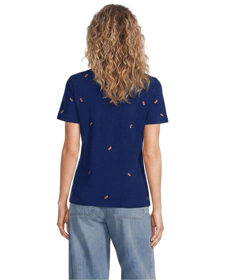 Women's Relaxed Supima Cotton Embroidered T-Shirt