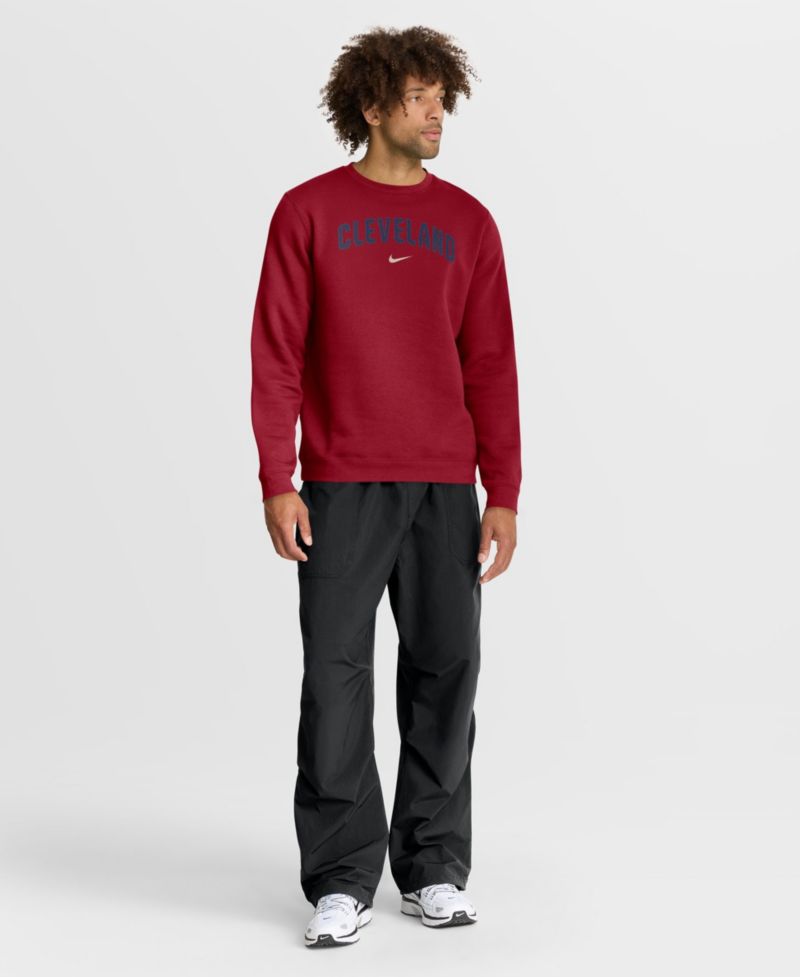 Men's Red Cleveland Guardians City Connect Club Sweatshirt