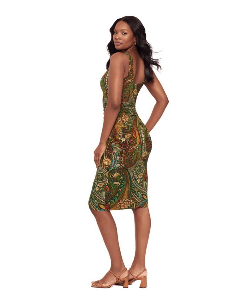 Women's Suki Built-In Shaping Scoop Neck Midi Dress