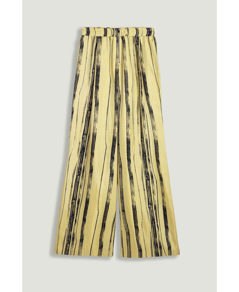 Women's Striped Wide-Leg Pants