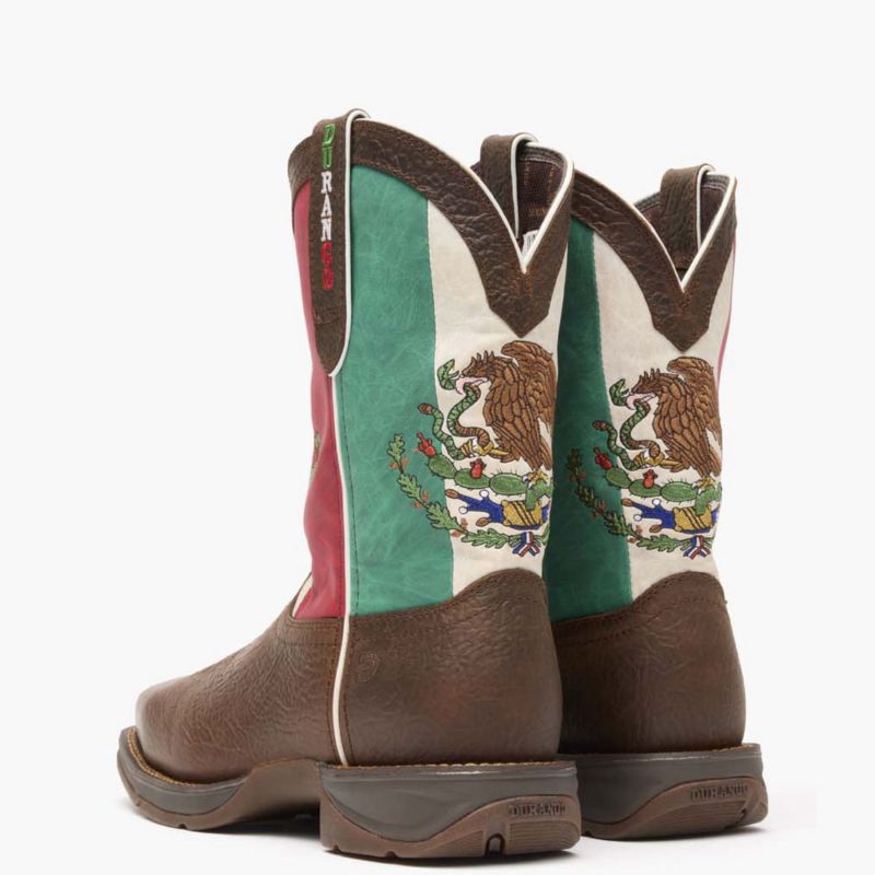Men's Rebel by Steel Toe Mexico Flag Western Boot
