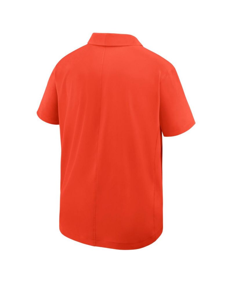 Men's Orange Oregon State Beavers Woven Polo Shirt