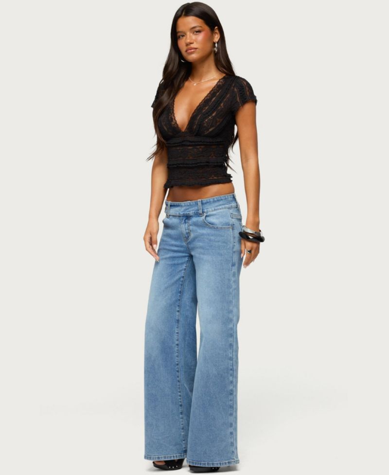 Women's Dale Low-Rise Straight-Leg Stretchy Jeans, 31" Inseam