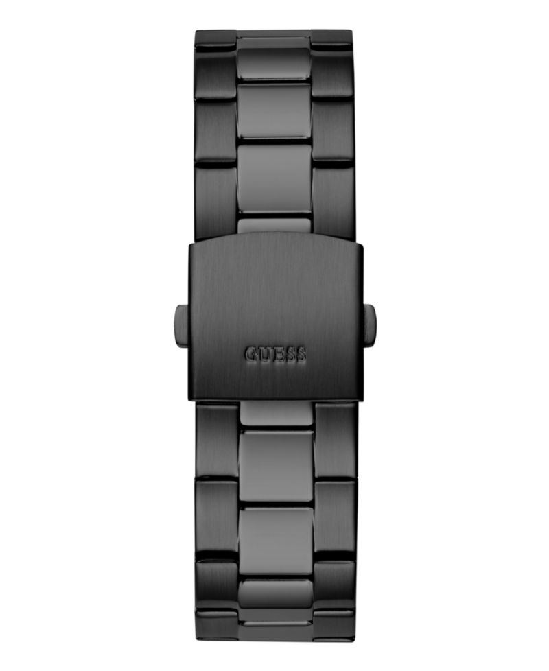 Men's Analog Black Stainless Steel Watch, 44mm