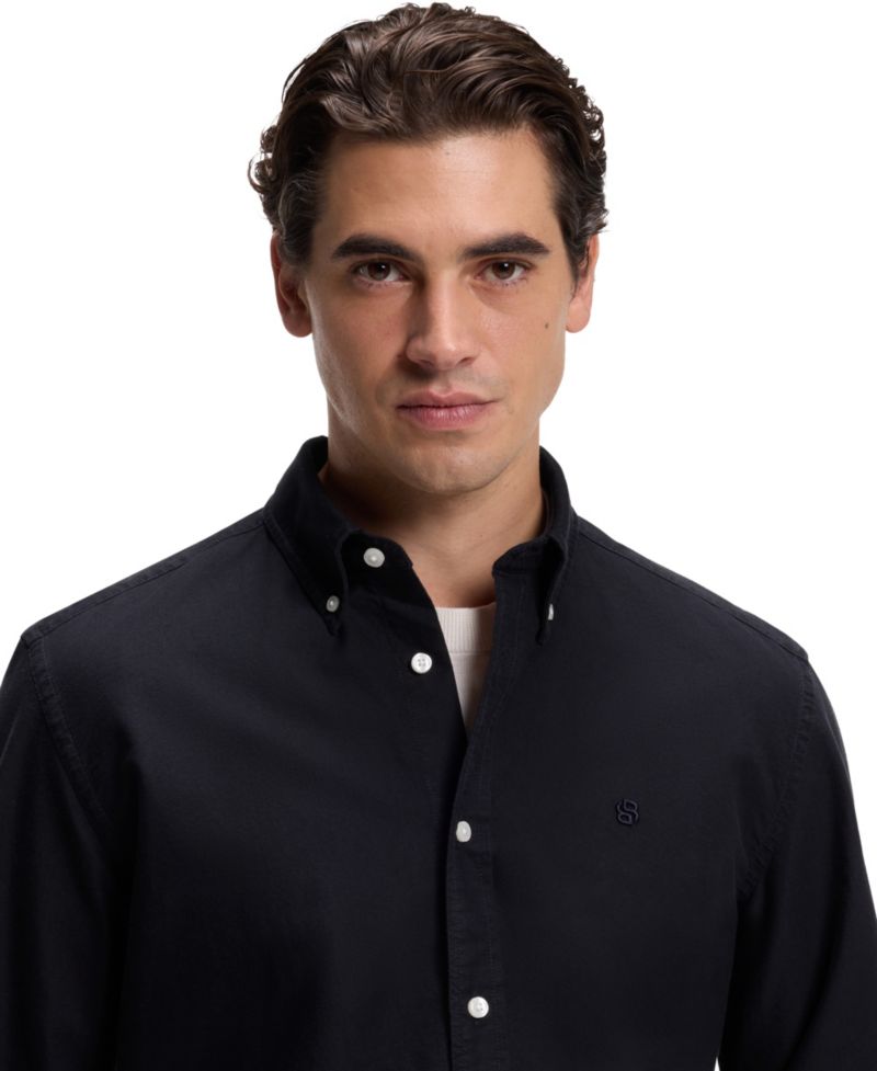 BOSS by Hugo Boss Men's H-LIAM Oxford Regular-Fit Button-Down Dress Shirt