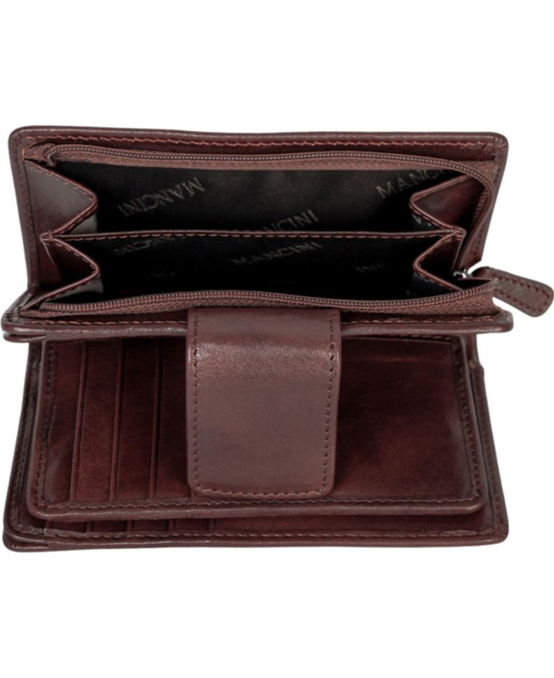 Pelle D'oro RFID Secure Snap Trifold Wallet
