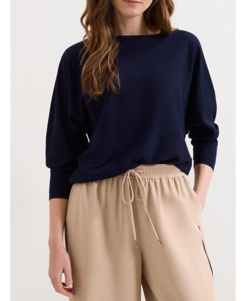 Women's Cristine Slash-Neck Knitted Jumper