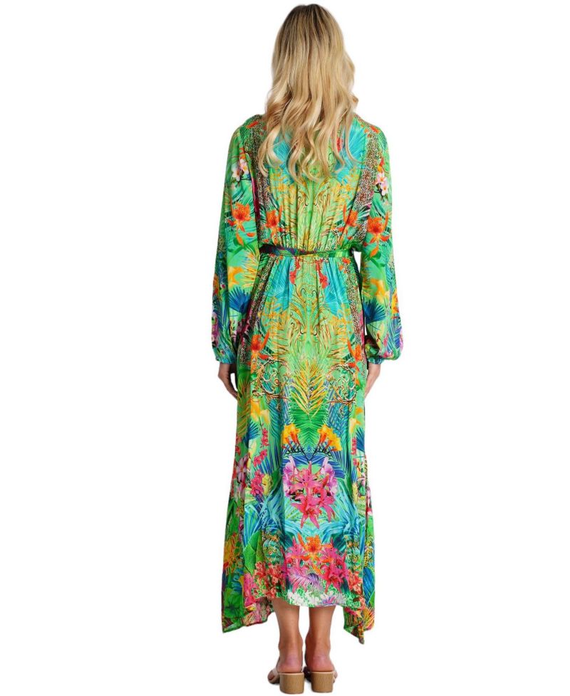 Women's Rossie Maxi Belted Wrap Cover Up Dress
