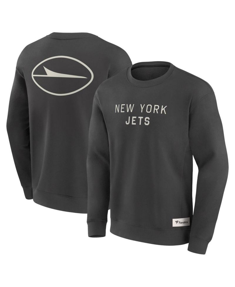 Men's Charcoal New York Jets Elements Future Ground Lettering Pullover Sweatshirt