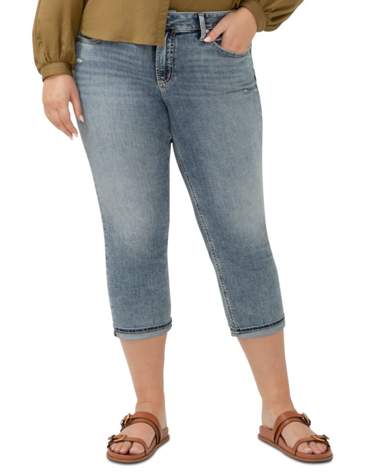 Plus Size Suki Mid-Rise Curvy Fit Capri