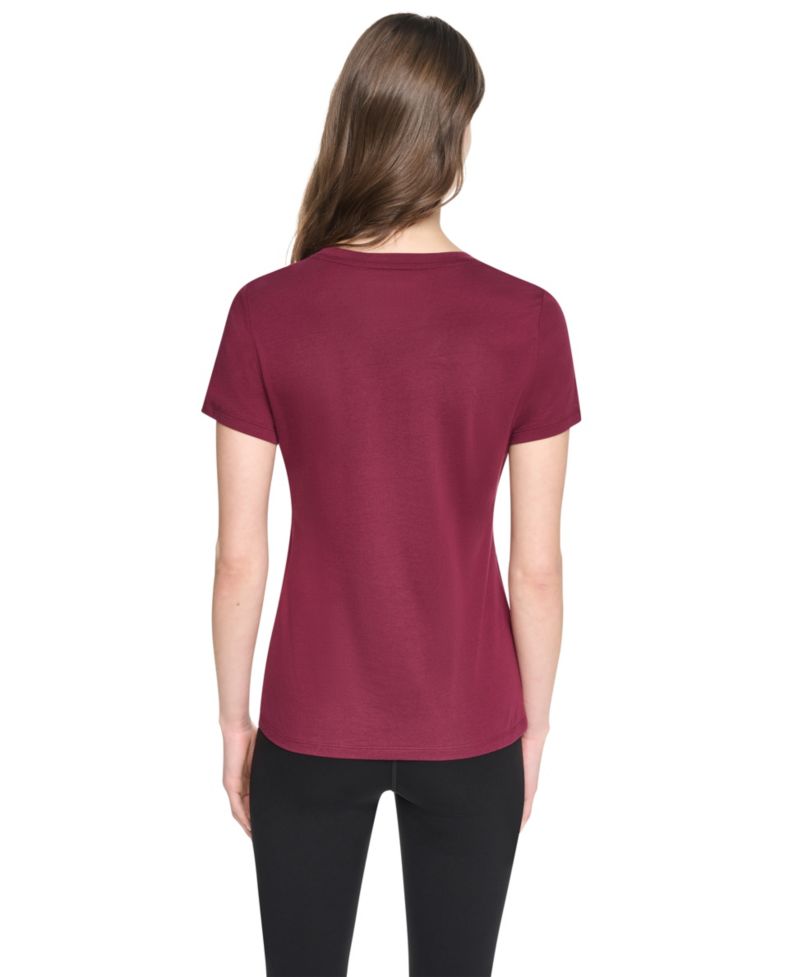 Women's Flocked Logo Crewneck T-Shirt