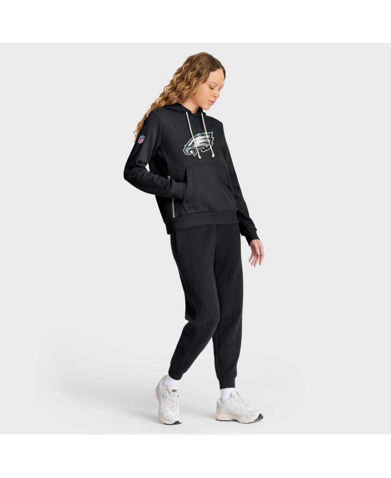 Women's Black Philadelphia Eagles Sideline Standard Issue Initial Home Dri-FIT Hoodie