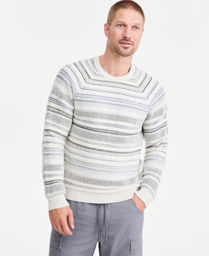 Men's Raglan-Seam Crewneck Sweater