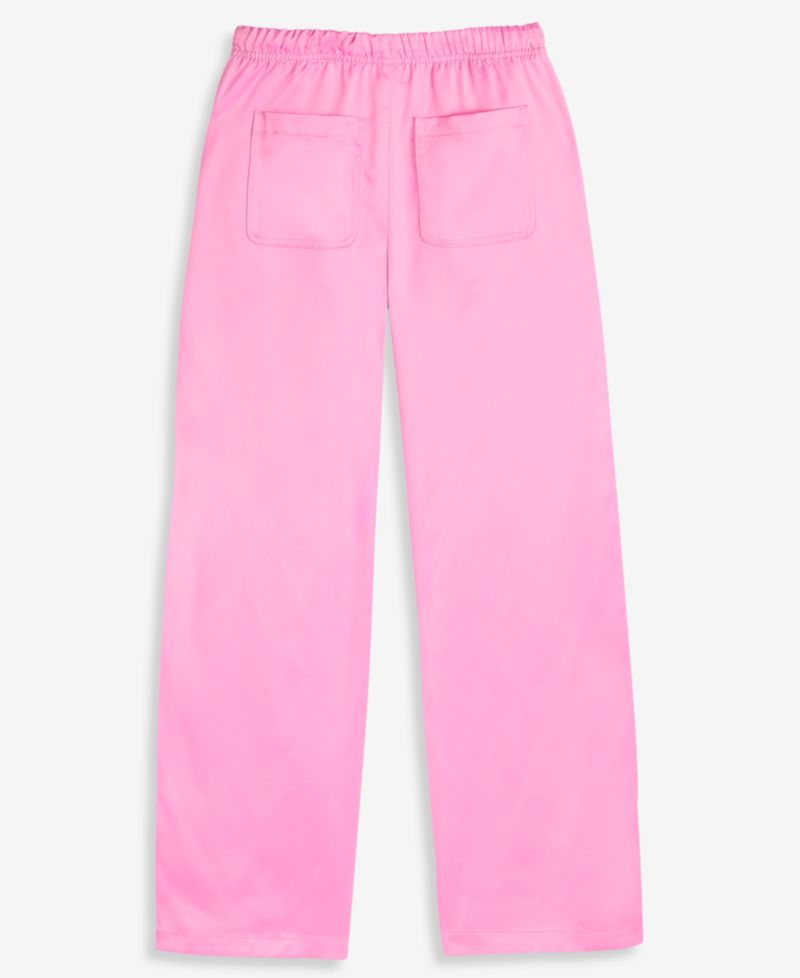 Girls' XS-XL Satin Wide-Leg Pants