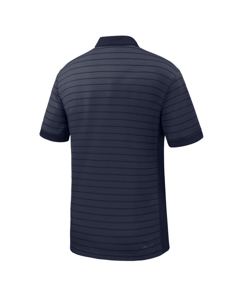 Men's Navy Virginia Cavaliers 2025 Early Season Coaches Sideline Victory Stripe Performance Polo Shirt
