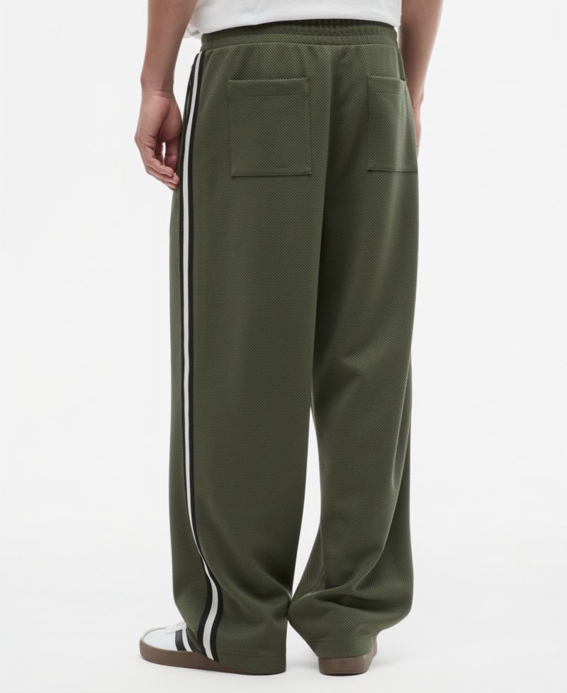 Men's Sport Mesh Striped Drawstring Pants