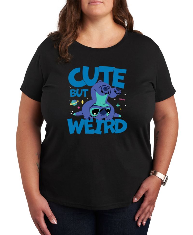 Trendy Plus Size Lilo and Stitch Core Graphic Crew Neck T-Shirt