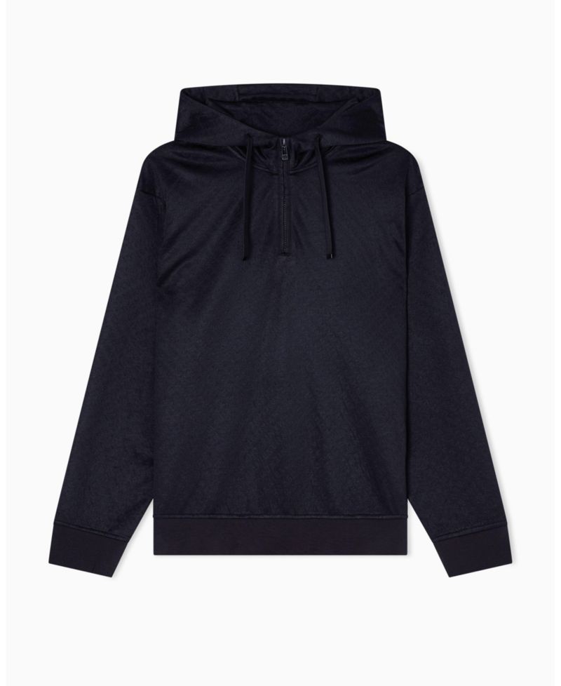 Men's Jacquard Allover Logo Hoodie