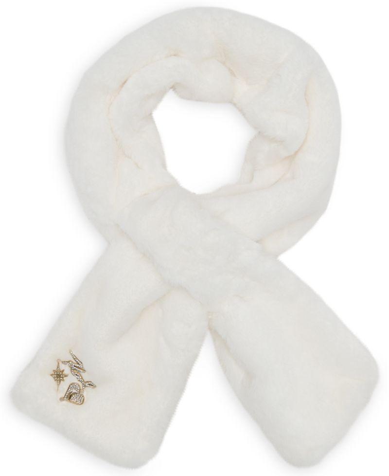 Faux-Fur Pull-Through Scarf