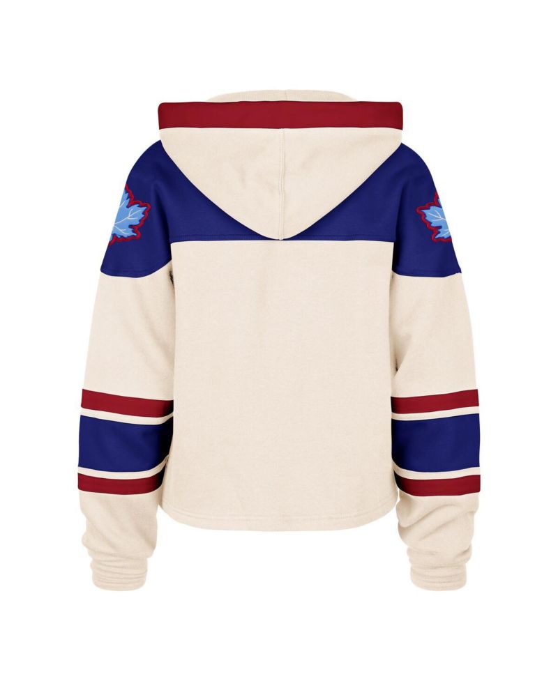 Women's Cream Hockey Canada Cropped Superior Lacer Hoodie