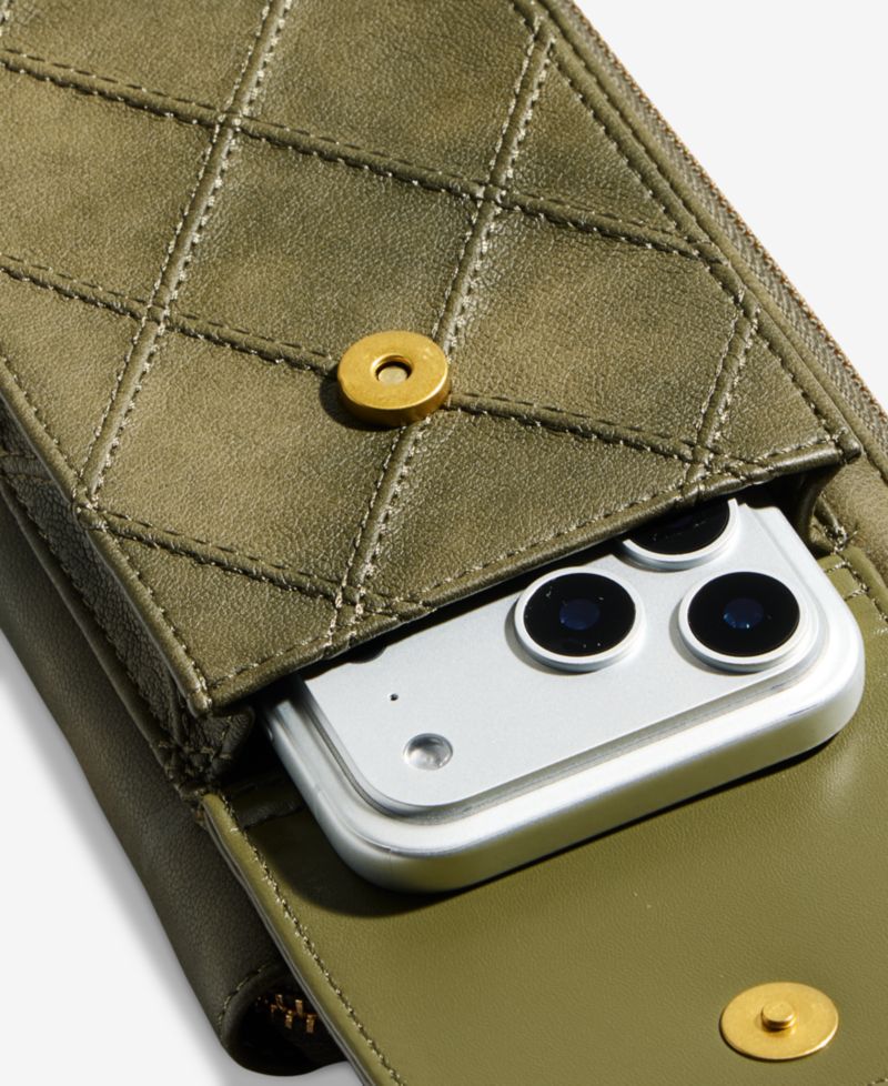 Diamond Quilted Phone Crossbody Bag