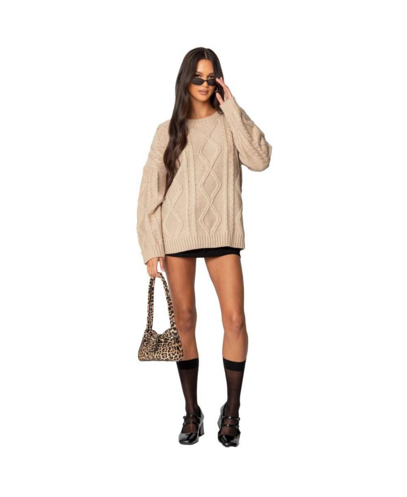 Women's Kennedy Oversized Cable Knit Sweater