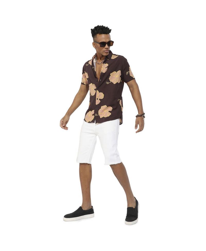 Men's Hibiscus Print Shirt