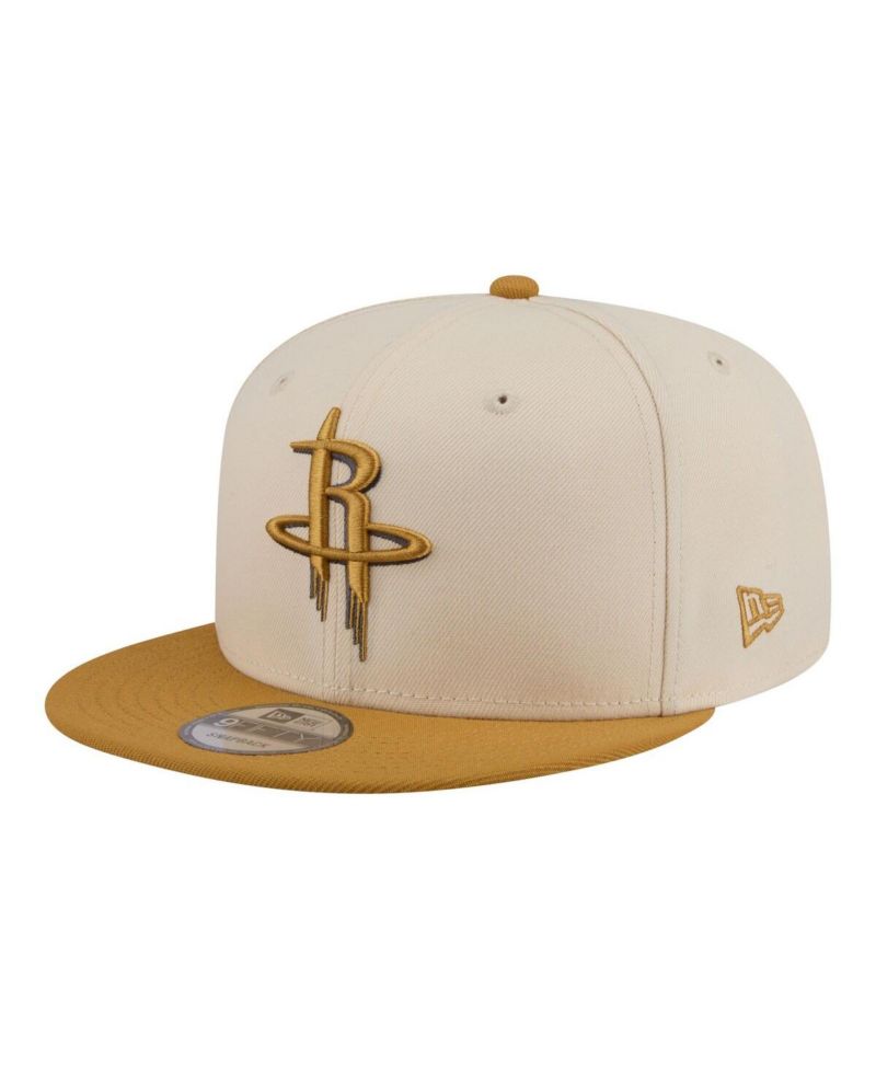 Men's Cream/Tan Houston Rockets Two-Tone Color Pack 9FIFTY Snapback Hat