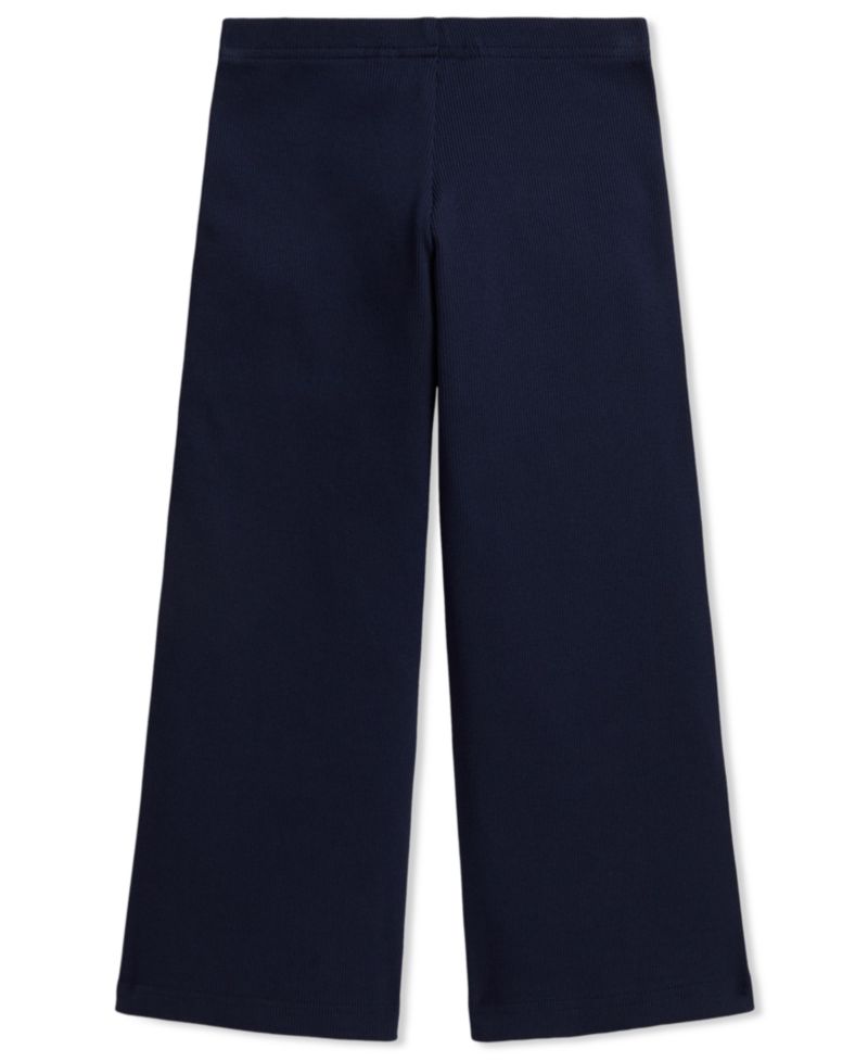 Girls' 2T-6X Ribbed Wide-Leg Pants