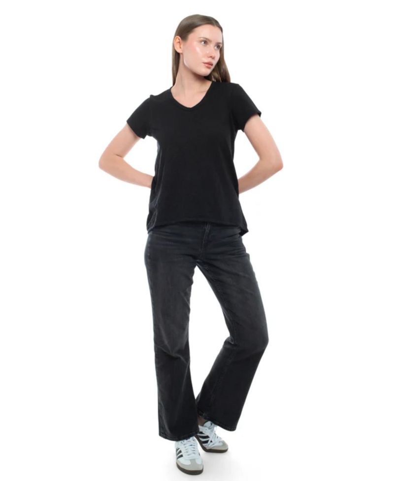 Women's Short Sleeve Shrunken Boyfriend Tee