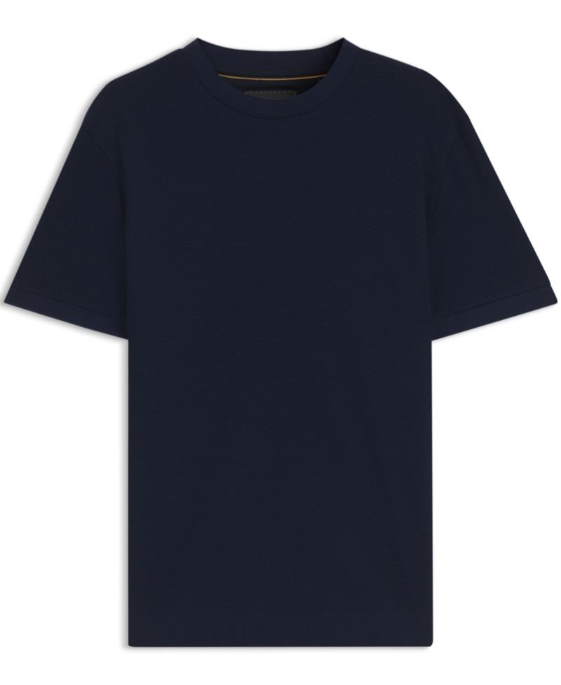 BOSS by Men's Two-Tone Cotton-Piqu&eacute; Regular-Fit T-Shirt